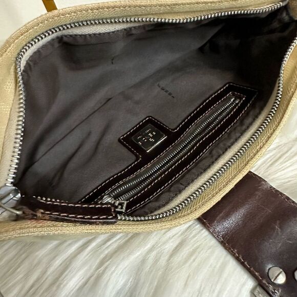 💯Authentic FENDI Zucca Canvas Shoulder Bag Beige🍀 - Picture 9 of 12